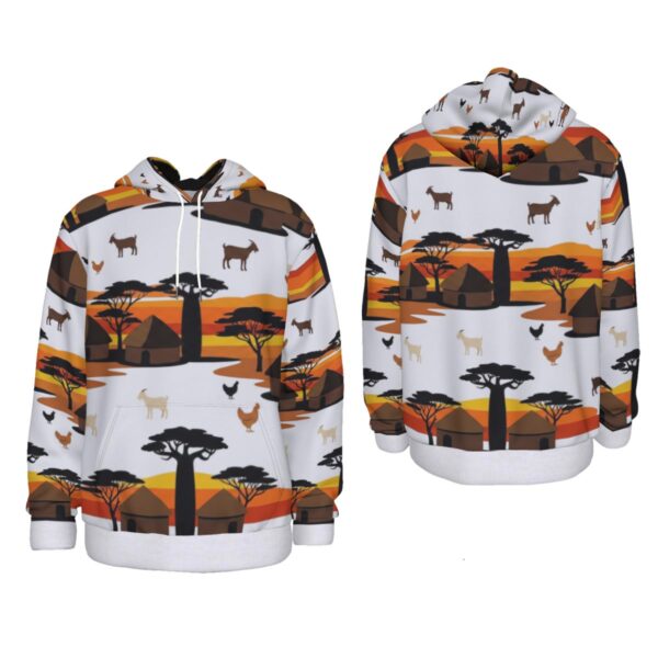 All-Over Print Men's Thicken Pullover Hoodie