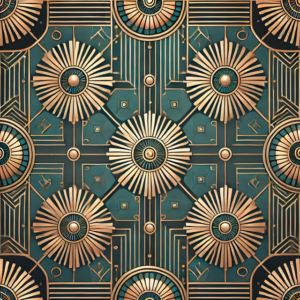 The Sovereign Sunburst: Afro-Deco Fusion