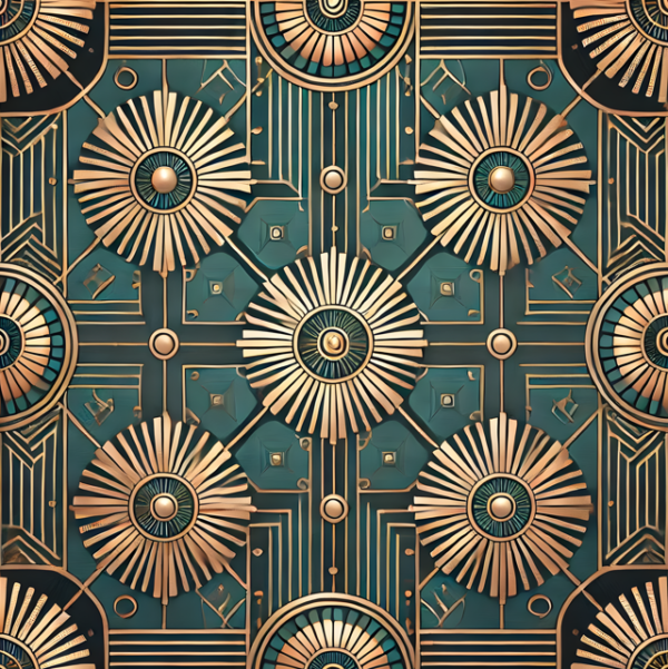 The Sovereign Sunburst: Afro-Deco Fusion