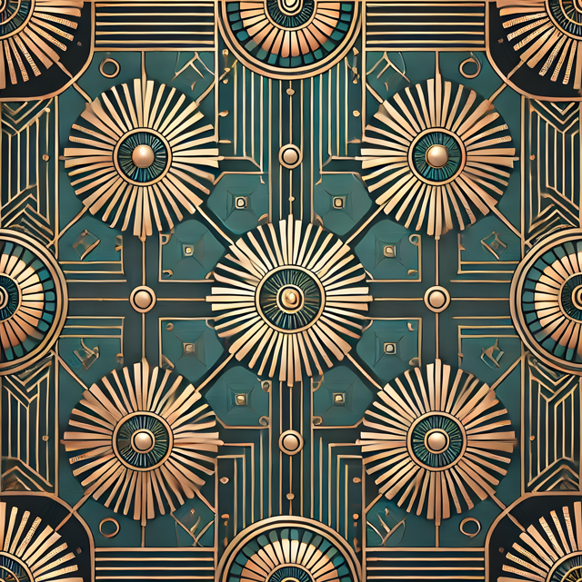 The Sovereign Sunburst: Afro-Deco Fusion