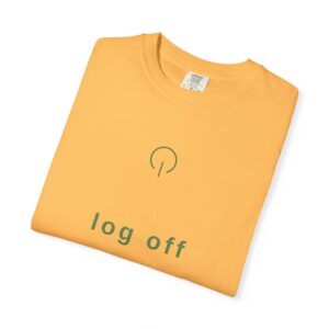 T-Shirt — "log off" Power Button Graphic Tee